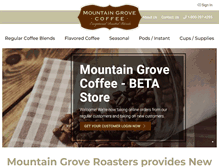 Tablet Screenshot of mountaingrovecoffee.com